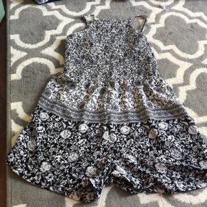 Black and white romper